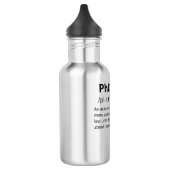 PhD Funny Dictionary Definition Edelstahlflasche (Links)