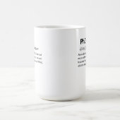 PhD Funny Dictionary Definition Kaffeetasse (Mittel)