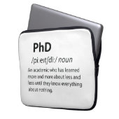 PhD Funny Dictionary Definition Laptopschutzhülle (Vorderseite Links)