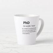 PhD Funny Dictionary Definition Milchtasse (Rechte Ecke)