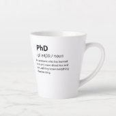 PhD Funny Dictionary Definition Milchtasse (Rechts)