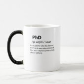 PhD Funny Dictionary Definition Verwandlungstasse (Links)
