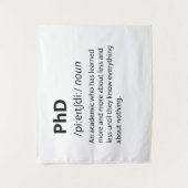 PhD Funny Dictionary Definition Wandteppich (Vorderseite)