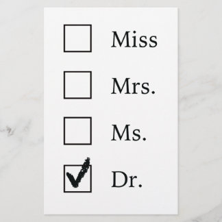 PhD-Geschenke für Frauen Briefpapier