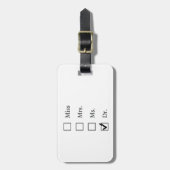 PhD-Geschenke für Frauen Gepäckanhänger (Vorderseite vertikal)