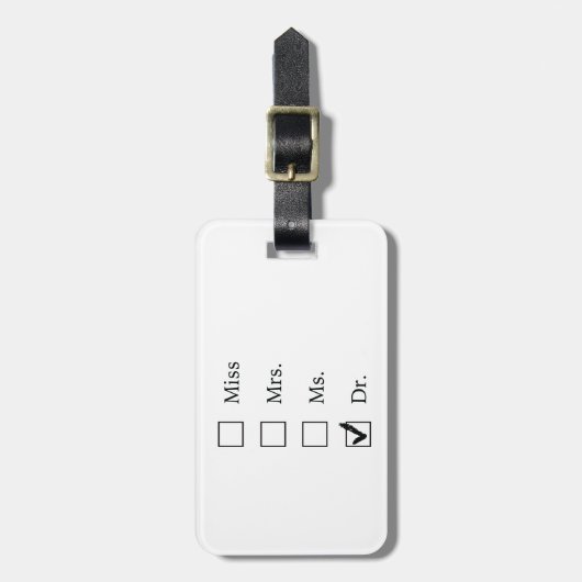 PhD-Geschenke für Frauen Gepäckanhänger (Vorderseite vertikal)