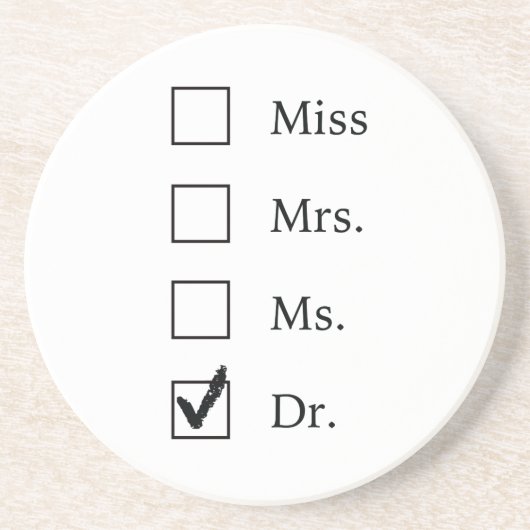 PhD-Geschenke für Frauen Getränkeuntersetzer (Vorne)