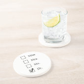 PhD-Geschenke für Frauen Getränkeuntersetzer (Seite)