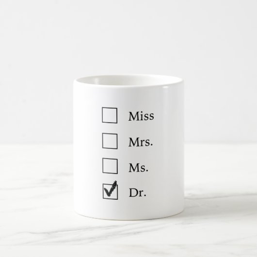 PhD-Geschenke für Frauen Kaffeetasse (Mittel)