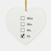 PhD-Geschenke für Frauen Keramikornament (Vorne)