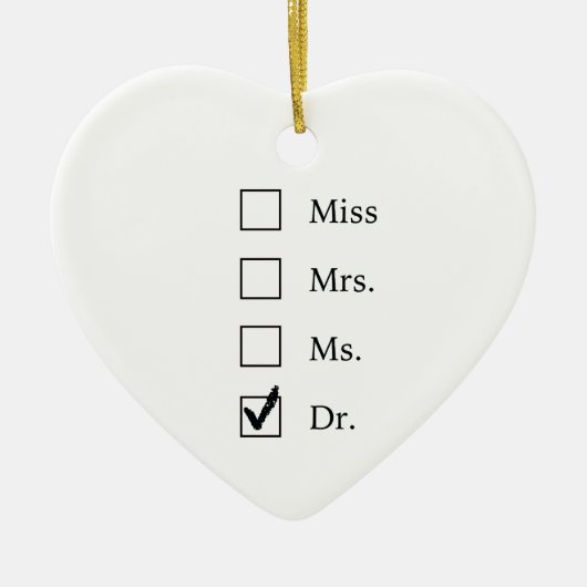 PhD-Geschenke für Frauen Keramikornament (Vorne)