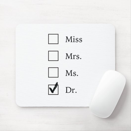 PhD-Geschenke für Frauen Mousepad (Mit Mouse)