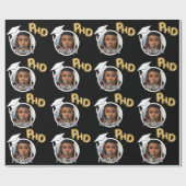 PhD Grad Foto Abschluss Geschenkpapier (Flach)