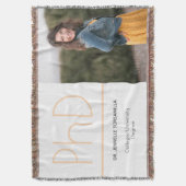 PhD-Grad-Foto für Weißcreme, Grau-Abschluss Decke (Vorderseite Vertikal)