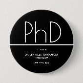 PhD-Grad Keepake-Abschluss Button (Vorderseite)