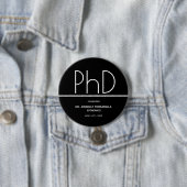 PhD-Grad Keepake-Abschluss Button (Beispiel)