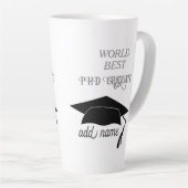 PHD Graduate Celebration Errungenschaft Akademisch Milchtasse (Rechte Ecke)