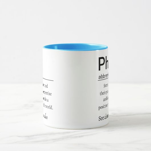 PhD Graduation Definition Tasse (Zentrum)