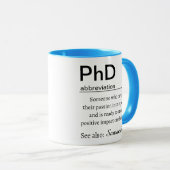 PhD Graduation Definition Tasse (VorderseiteRechts)