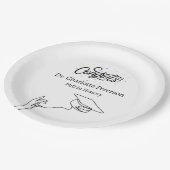 PhD Graduation Party Pappteller (Schrägansicht)