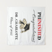 Phd Graduation Party Wandteppich (Vorderseite (Horizontal))