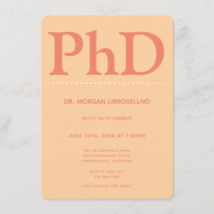 PhD-Graduierungspartei Einladung
