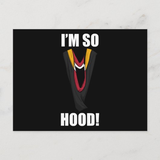 Phd Hood Abschluss Doktorat Degree Gifts Doctora Postkarte (Vorderseite)