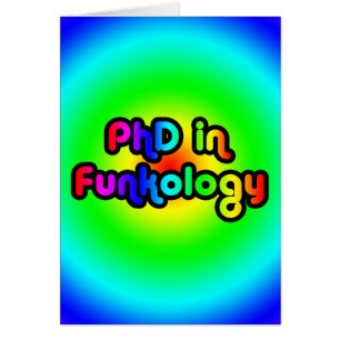 PhD im Funkology lol Spaß-Witz-Funk-Regenbogen