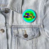PhD im Funkology lol Spaß-Witz-Funk-Regenbogen Button (Beispiel)