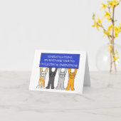 Phd in Electrical Engineering Glückwünsche Karte (Gelbe Blume)