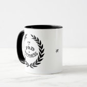 PhD in Sleepiness Postdoc in Coffee Funny Mug Tasse (Vorderseite Links)