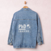 Phd Laden Bar Graduate Student White Fun Script Jeansjacke (Hangar)