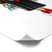 PhD Latina Graduate mit benutzerdefiniertem Klasse Poster (Ecke)