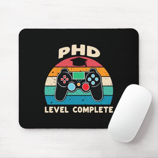 Phd Level Complete Doctorate Graduation Gift For H Mousepad (Mit Mouse)