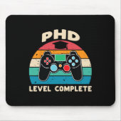 Phd Level Complete Doctorate Graduation Gift For H Mousepad (Vorne)