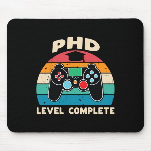 Phd Level Complete Doctorate Graduation Gift For H Mousepad (Vorne)