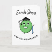 PHD Pea-HD Funny Pea Abschluss Geschenk für grad Karte (Vorderseite)