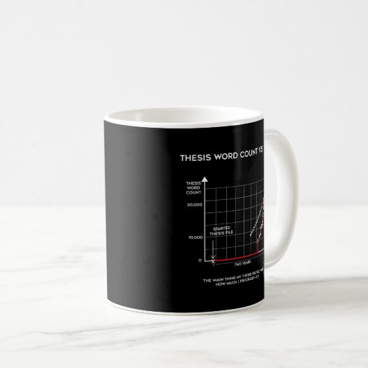 Phd Phd Grad Student Erbrechen Abschluss Kaffeetasse (VorderseiteRechts)