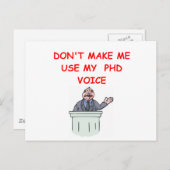 phd postkarte (Vorne/Hinten)