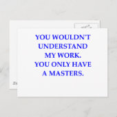 phd postkarte (Vorne/Hinten)