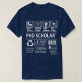 Phd Scholar Multitasking Job Gift Item T-Shirt (Design vorne)