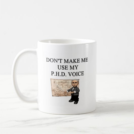 Phd-Stimme Kaffeetasse (Links)