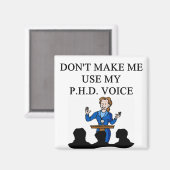 PHD-Stimme Magnet (Vorderseite/Rückseite)