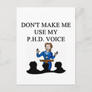 PHD-Stimme Postkarte