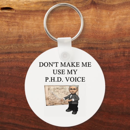 PHD-Stimme Schlüsselanhänger (Vorderseite)