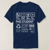 Phd Student 5 T-Shirt (Design vorne)