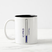 PHD Student PhD Lade Funny Design Zweifarbige Tasse (Links)