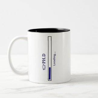 PHD Student PhD Lade Funny Design Zweifarbige Tasse
