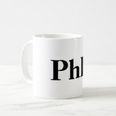 PhD-Tasse Kaffeetasse (Vorderseite Links)