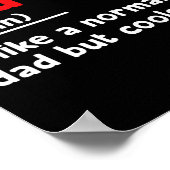 Phd Vater Definition Sarcastic Funny Abschluss Fat Poster (Ecke)